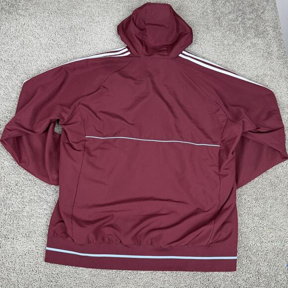 Colorado Rapids Jacket Mens 2XL Red MLS Soccer Adidas Climalite Hooded - Picture 7 of 10